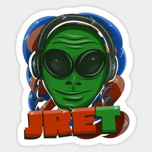 JRE.T. - Alien Version of Joe Rogan Sticker